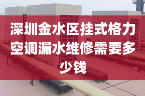 深圳金水区挂式格力空调漏水维修需要多少钱